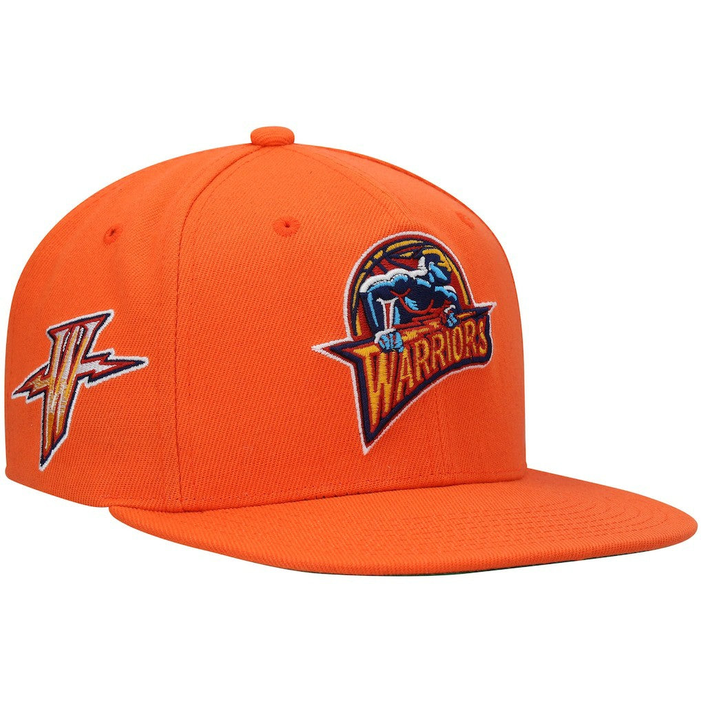 Mitchell & Ness Golden State Warriors Hardwood Classics Snapback Hat Orange