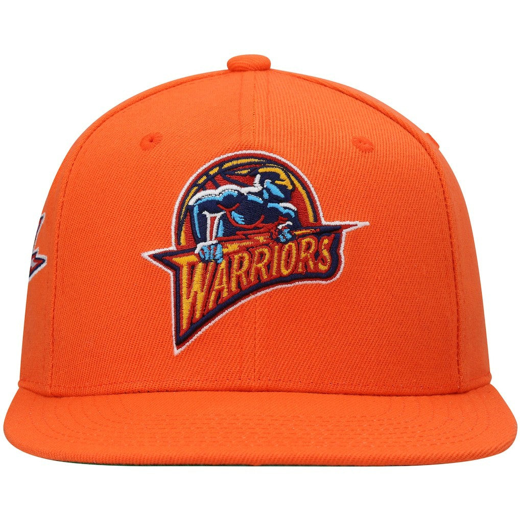 Mitchell & Ness Golden State Warriors Hardwood Classics Snapback Hat Orange
