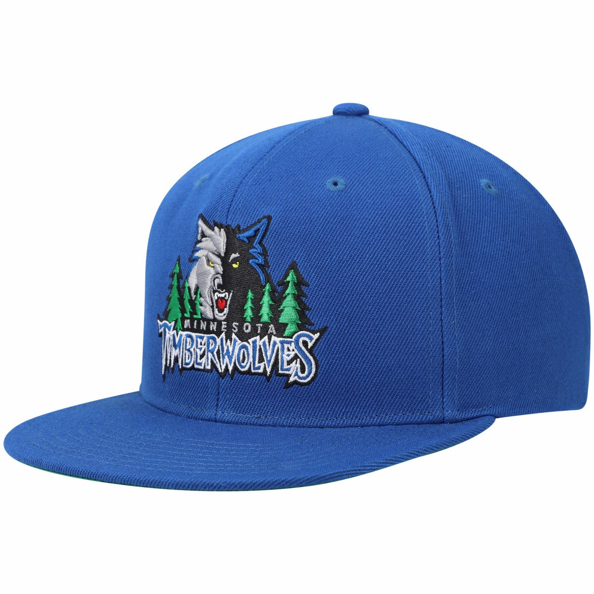 Mitchell & Ness Minnesota Timberwolves Hardwood Classics Snapback Hat Blue