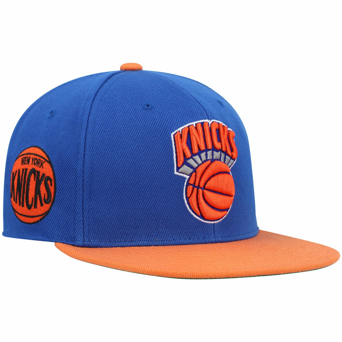 Mitchell & Ness New York Knicks Hardwood Classics Snapback Hat Blue/Orange