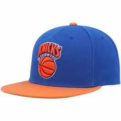 Mitchell & Ness New York Knicks Hardwood Classics Snapback Hat Blue/Orange