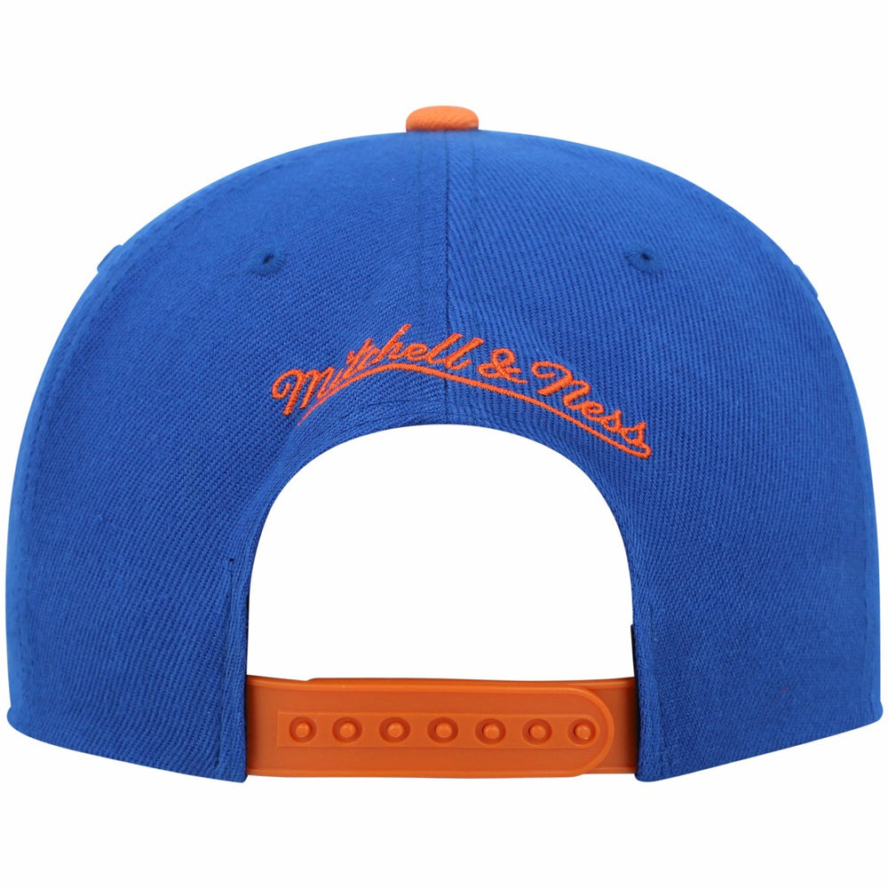 Mitchell & Ness New York Knicks Hardwood Classics Snapback Hat Blue/Orange