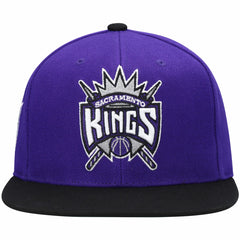 Mitchell & Ness Sacramento Kings Hardwood Classics Snapback Hat Purple/Black