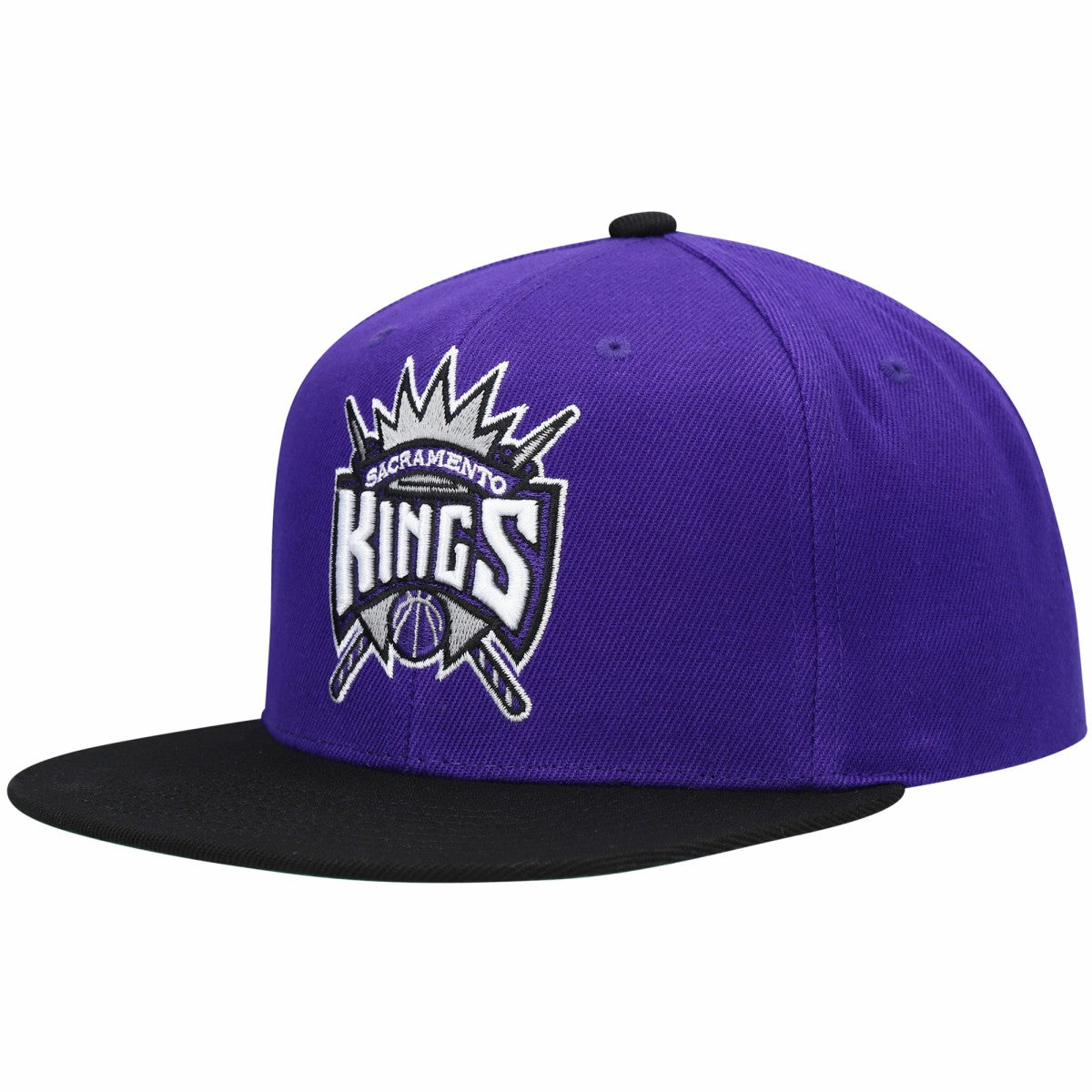 Mitchell & Ness Sacramento Kings Hardwood Classics Snapback Hat Purple/Black