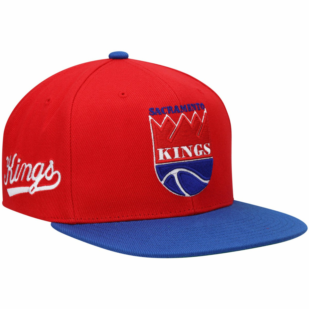 Mitchell & Ness Sacramento Kings Hardwood Classics Snapback Hat Red/Royal