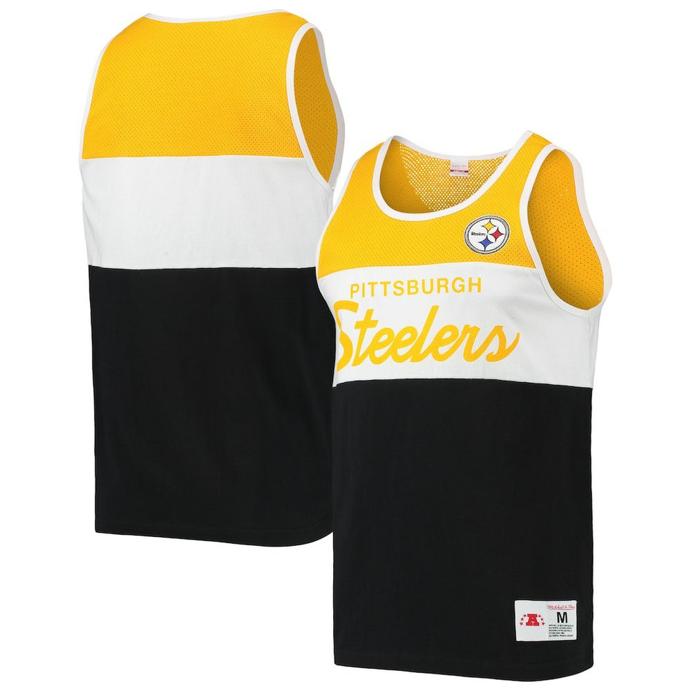 Pittsburgh Steelers Team Tank Top - Black - Mitchell & Ness