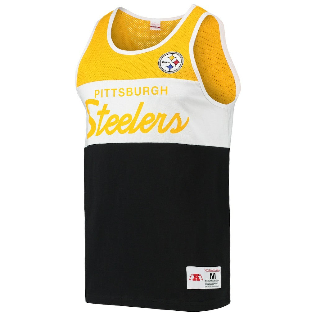 Pittsburgh Steelers Team Tank Top - Black - Mitchell & Ness