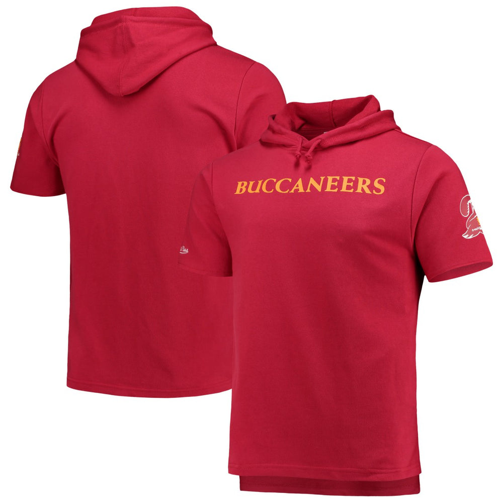 Tampa Bay Buccaneers Game Day Hoodie T-Shirt - Red - Mitchell & Ness