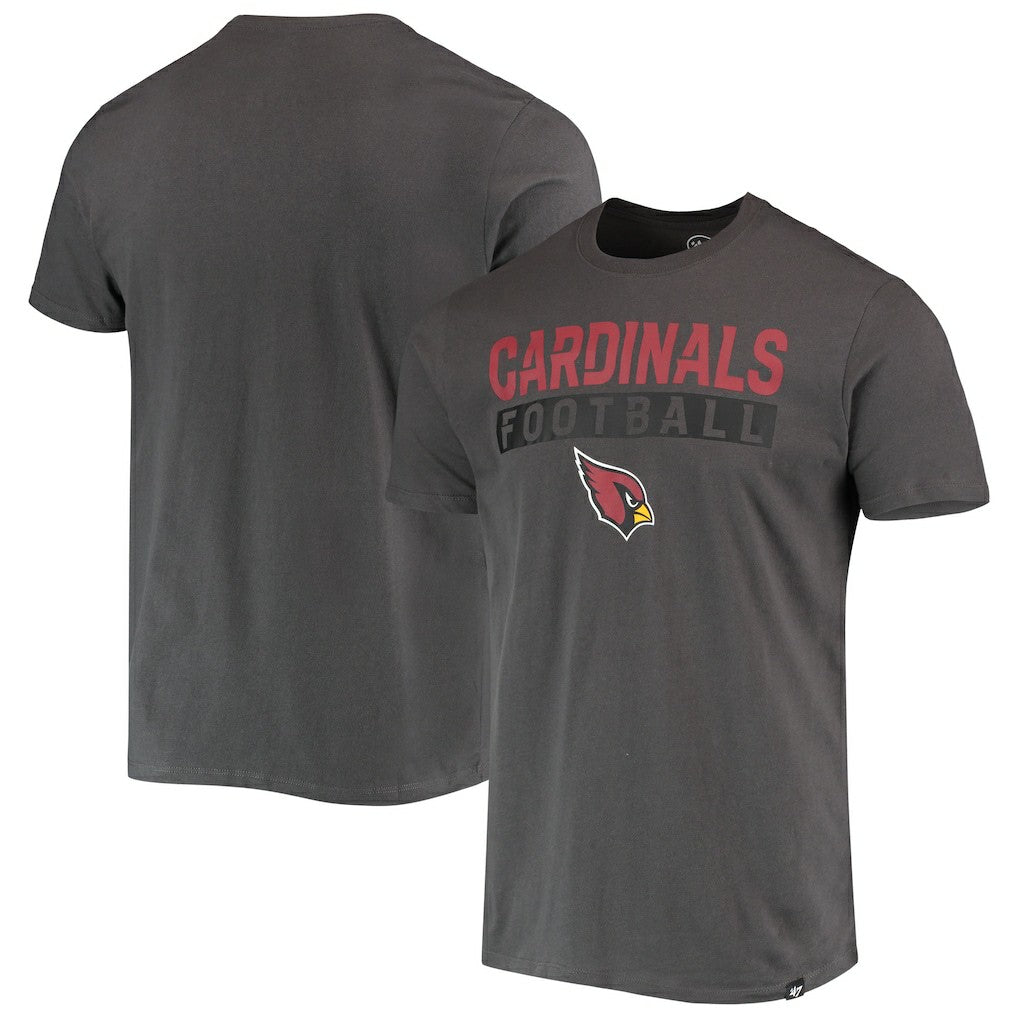 Arizona Cardinals '47 Dark Ops Super Rival T-Shirt - Charcoal - 47 brand