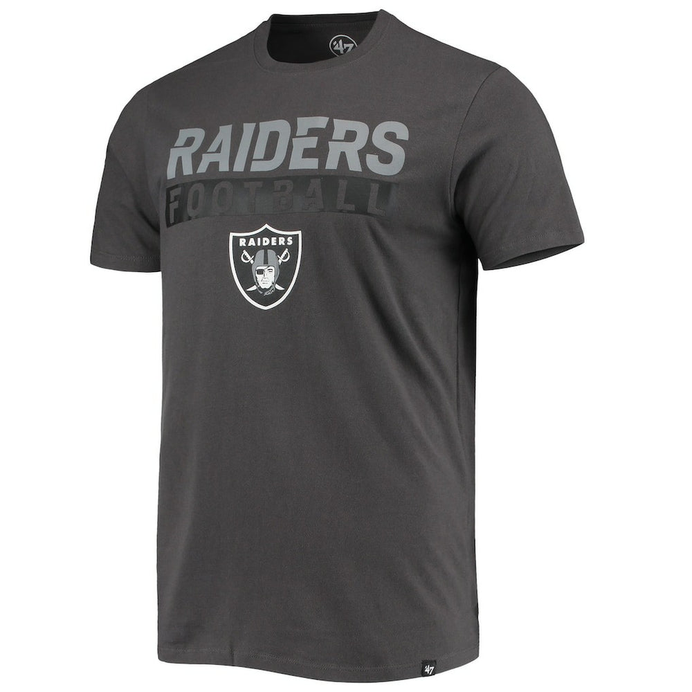 Las Vegas Raiders '47 Dark Ops Super Rival T-Shirt - Charcoal - 47 brand