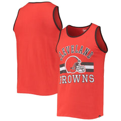 Cleveland Browns '47 Edge Super Rival Tank Top - Orange - 47 brand