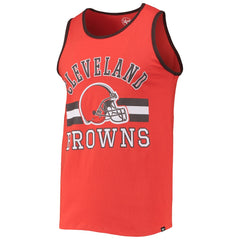 Cleveland Browns '47 Edge Super Rival Tank Top - Orange - 47 brand