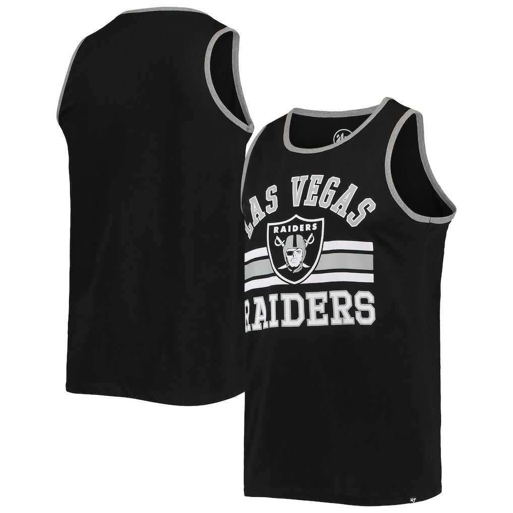 Las Vegas Raiders '47 Edge Super Rival Tank Top - Black - 47 brand