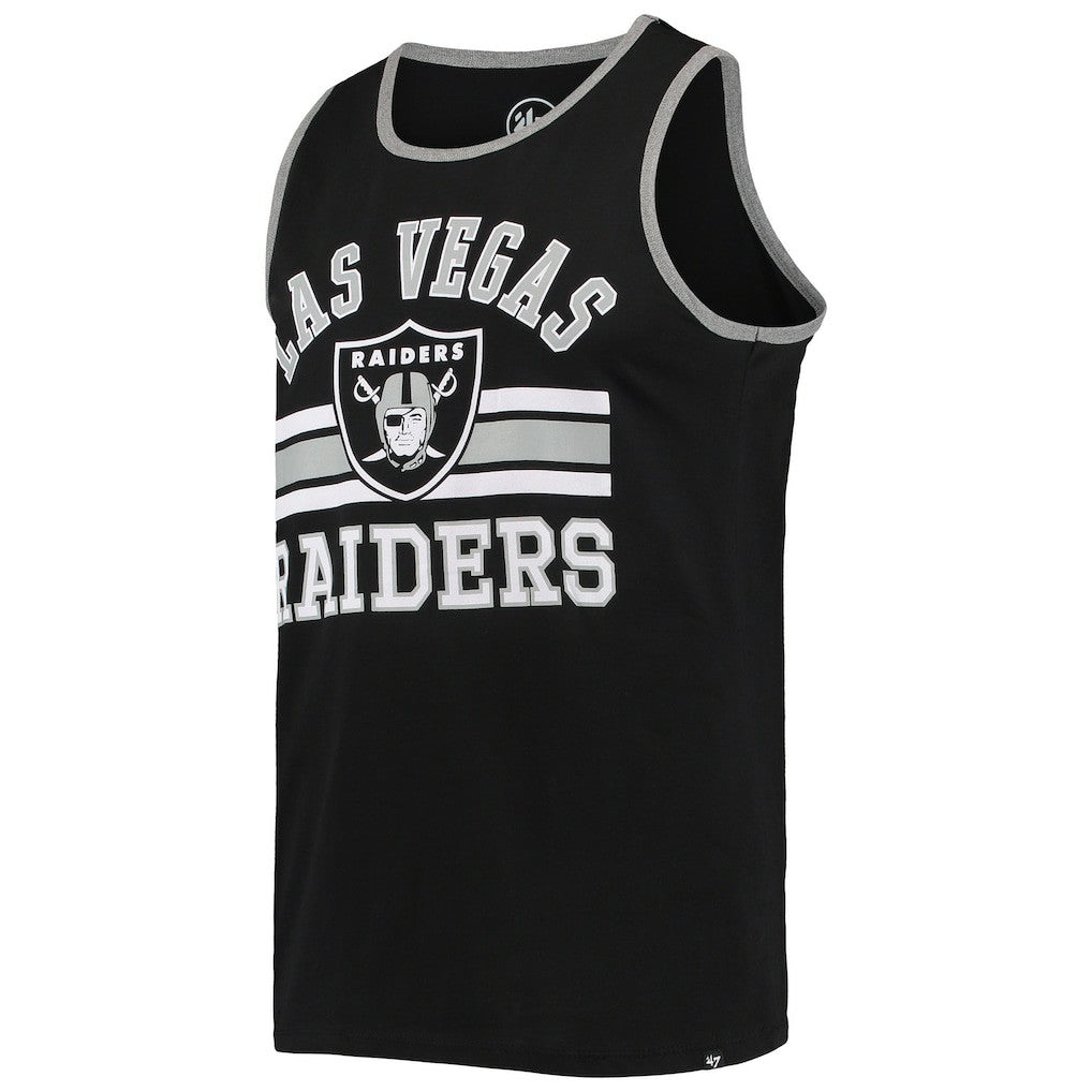 Las Vegas Raiders '47 Edge Super Rival Tank Top - Black - 47 brand