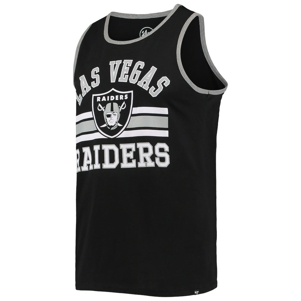 Las Vegas Raiders '47 Edge Super Rival Tank Top - Black - 47 brand