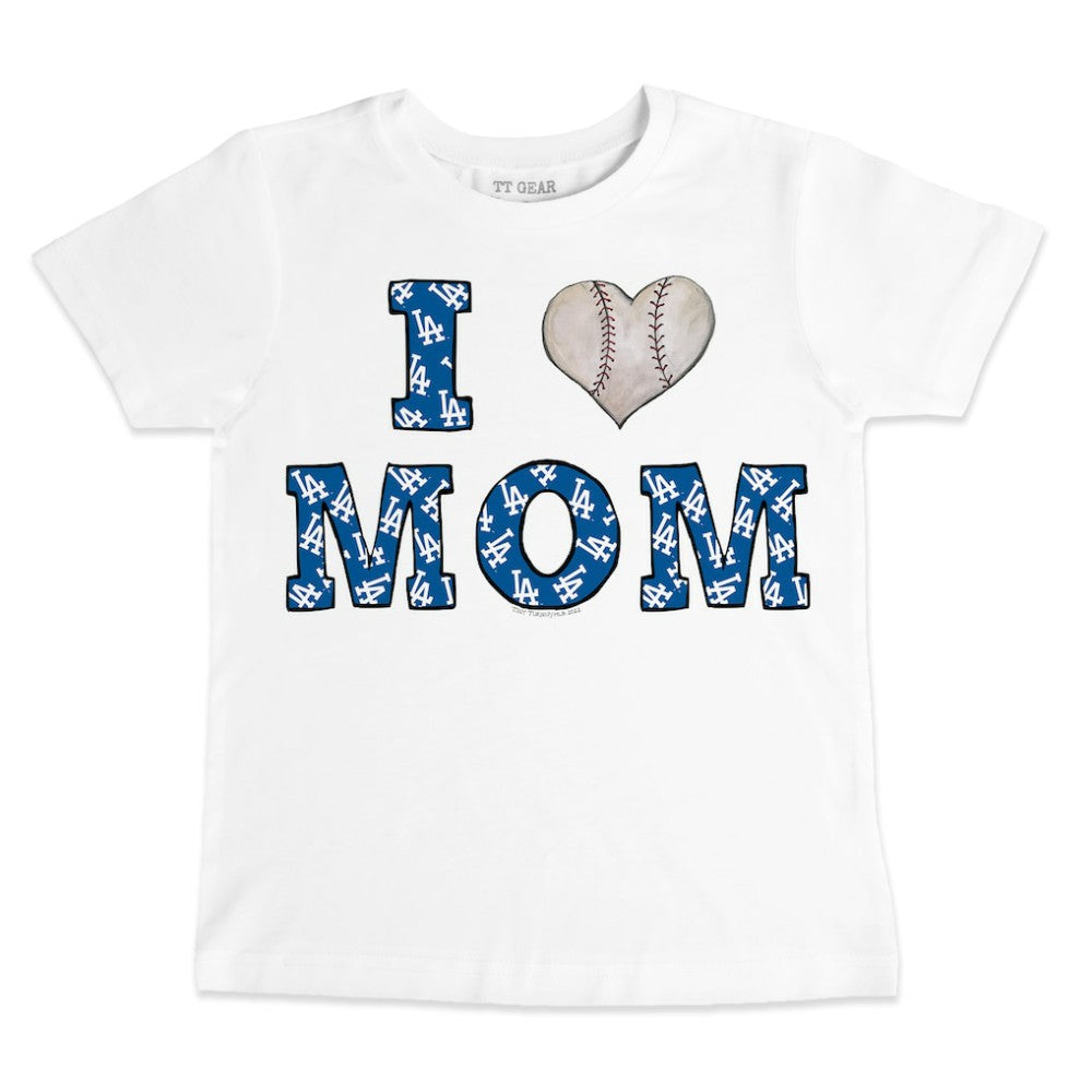Los Angeles Dodgers Tiny Turnip Youth Heart Mom T-Shirt Online