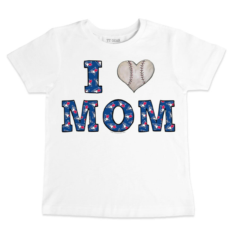 Toronto Blue Jays Tiny Turnip Youth Heart Mom T-Shirt for sale