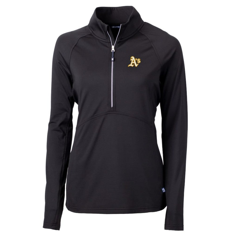Athletics Cutter & Buck Women's Adapt Eco Knit Stretch Half-Zip Pullover Top Sale
