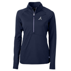 Atlanta Braves Cutter & Buck Women's Adapt Eco Knit Stretch Half-Zip Pullover Top Near Me