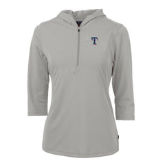Texas Rangers Cutter & Buck Women's Virtue Eco Pique 3/4 Sleeve Half-Zip Pullover Hoodie Near Me