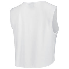 Tampa Bay Buccaneers Cuce Women's Sequin Tri-Blend Cropped Tank Top - White - NFL