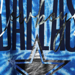 Dallas Cowboys Lauren James Women's Tie-Dye Jersey Boxy Tank Top - Royal - NFL