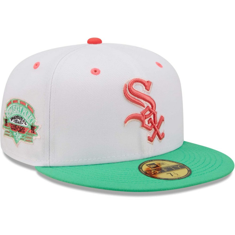 Chicago White Sox New Era Inaugural Season at Comiskey Park Watermelon Lolli 59FIFTY Fitted Hat Online