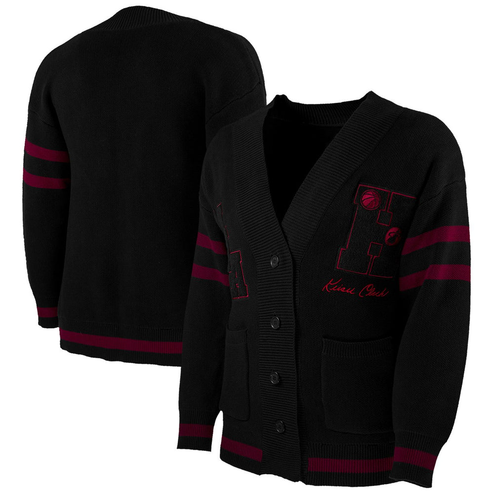 Miami Heat NBA x Keiser Clark No Caller ID Button-Up Cardigan Black/Red