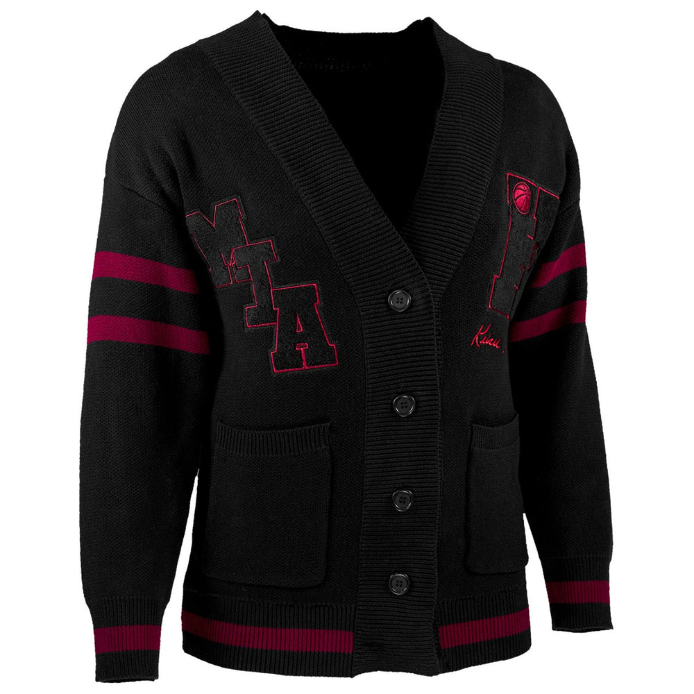 Miami Heat NBA x Keiser Clark No Caller ID Button-Up Cardigan Black/Red