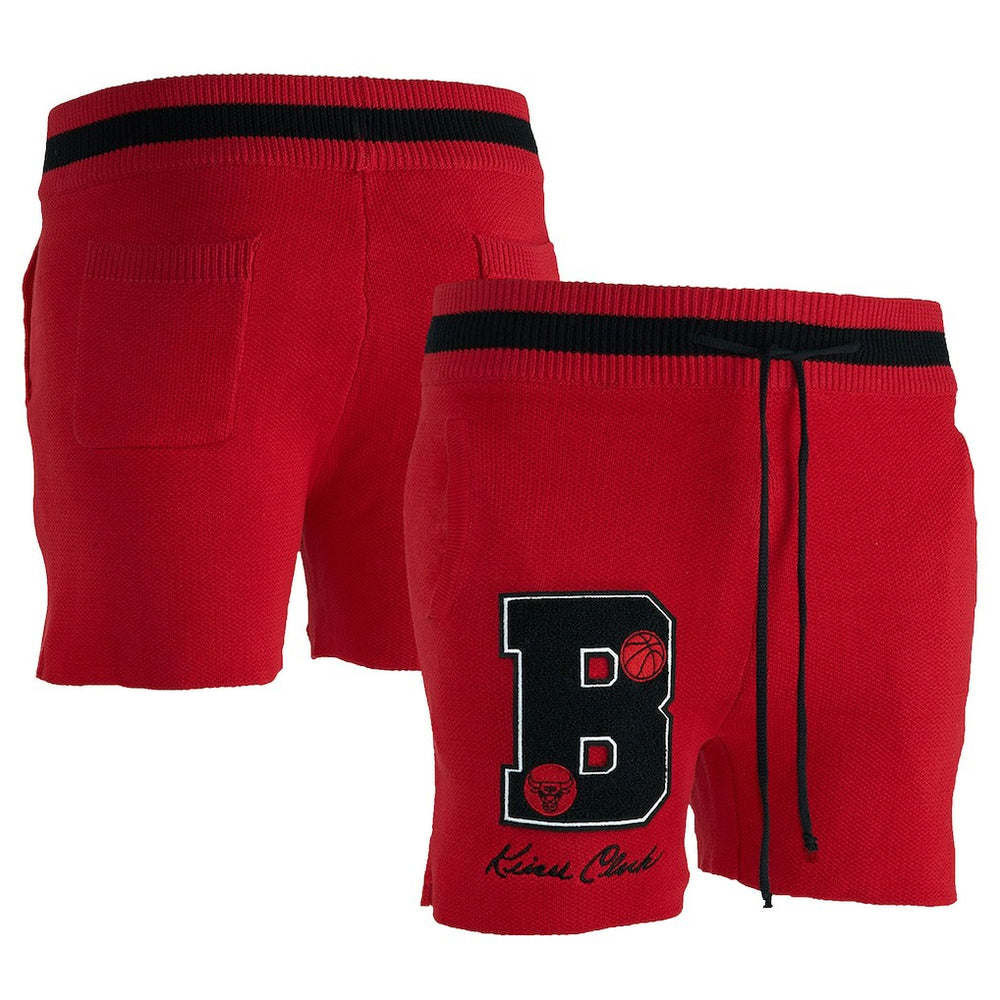 Chicago Bulls NBA x Keiser Clark No Caller ID Knit Shorts Red/Black