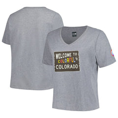 Colorado Rockies New Era Women's City Connect Plus Size V-Neck T-Shirt Online