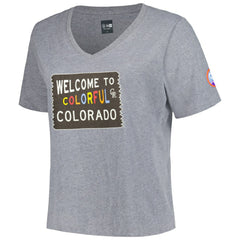 Colorado Rockies New Era Women's City Connect Plus Size V-Neck T-Shirt Online