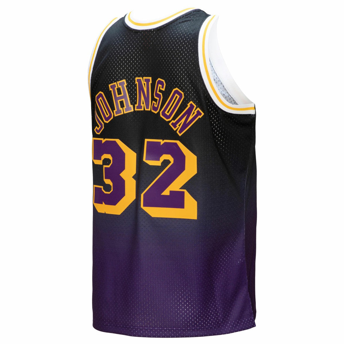 Mitchell & Ness Magic Johnson Los Angeles Lakers 1984/85 Hardwood Classics Fadeaway Swingman Player Jersey Purple/Black