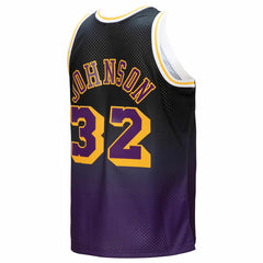 Mitchell & Ness Magic Johnson Los Angeles Lakers 1984/85 Hardwood Classics Fadeaway Swingman Player Jersey Purple/Black