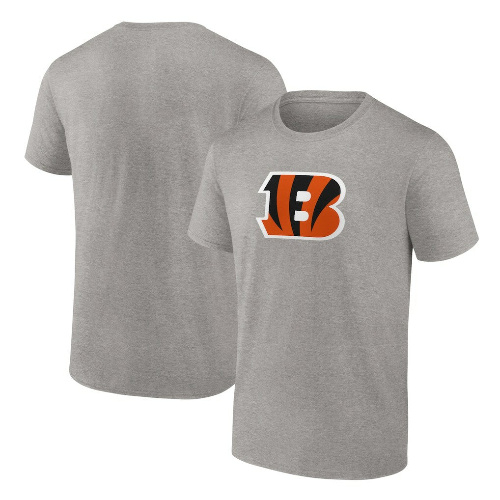 Cincinnati Bengals Primary Logo T-Shirt - Heather Gray - Fanatics