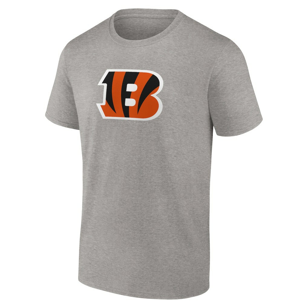 Cincinnati Bengals Primary Logo T-Shirt - Heather Gray - Fanatics