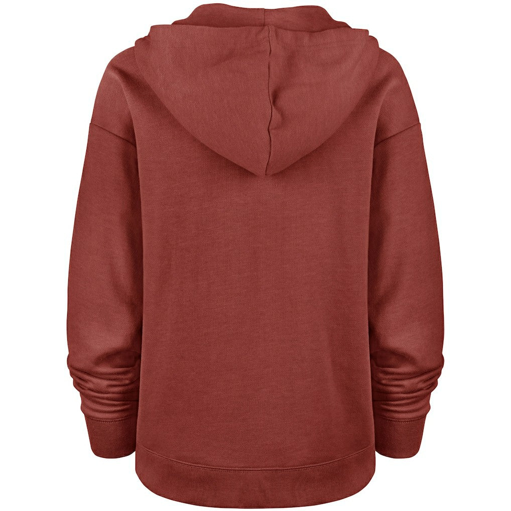Washington Commanders '47 Women's Color Rise Kennedy Pullover V-Neck Hoodie - Heathered Burgundy - 47 brand