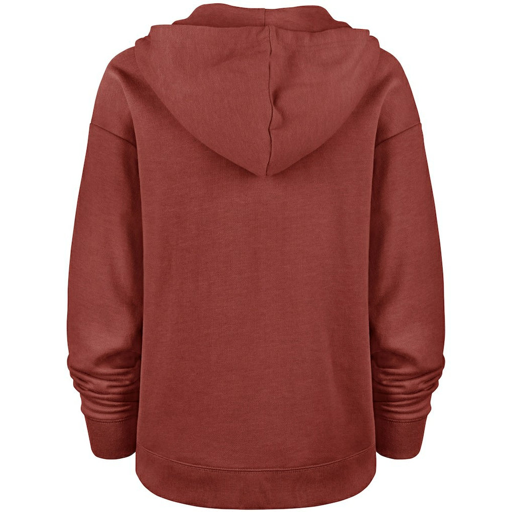 Washington Commanders '47 Women's Color Rise Kennedy Pullover V-Neck Hoodie - Heathered Burgundy - 47 brand