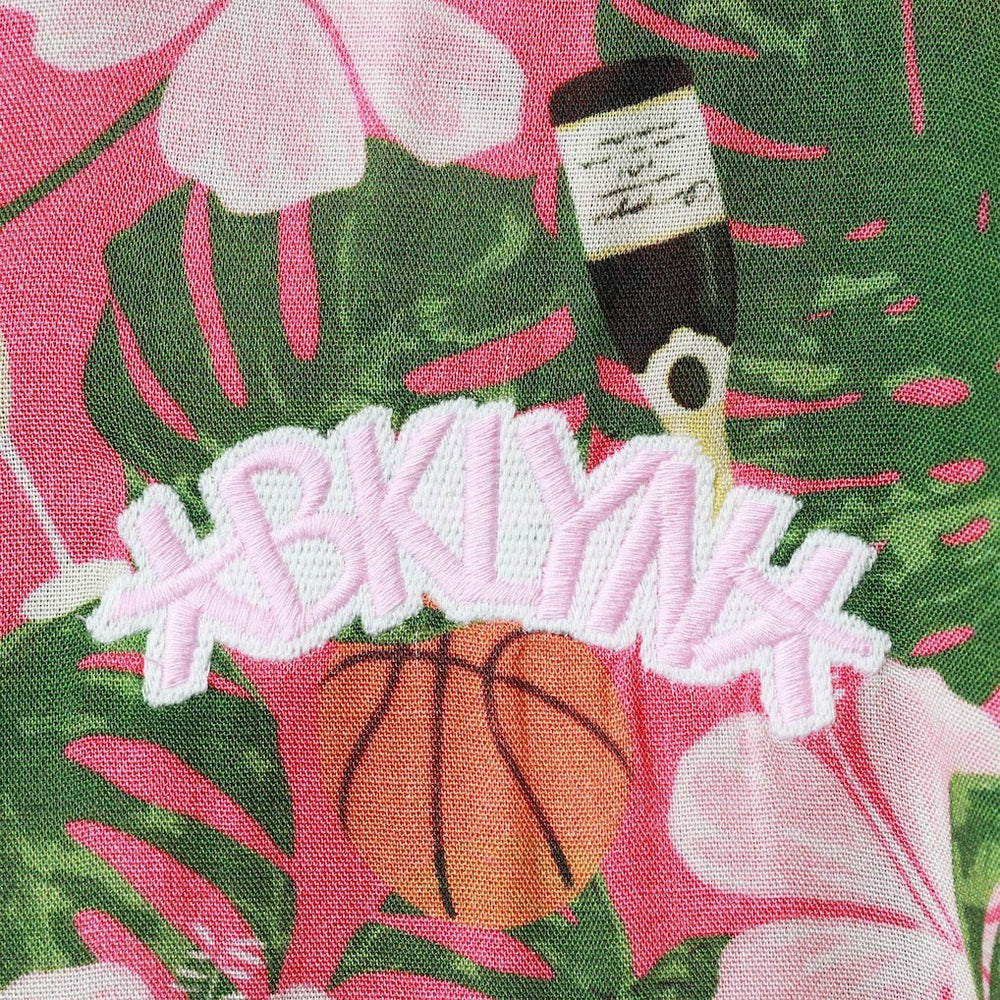 Brooklyn Nets Lusso Women's Finley-Frankie Party Top & Shorts Set Pink