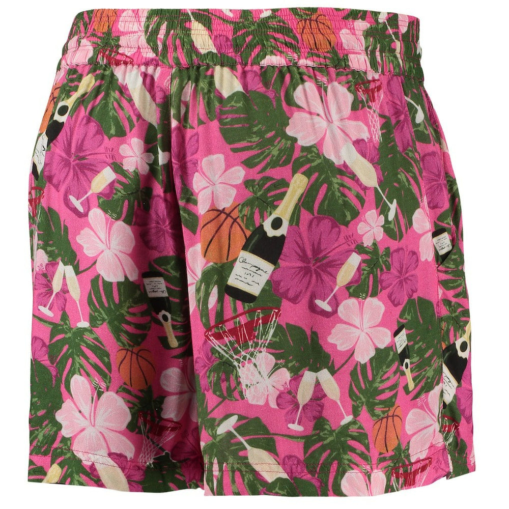 Chicago Bulls Lusso Women's Finley-Frankie Party Top & Shorts Set Pink