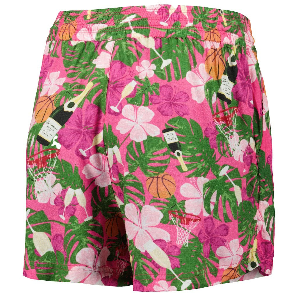 Golden State Warriors Lusso Women's Finley-Frankie Party Top & Shorts Set Pink