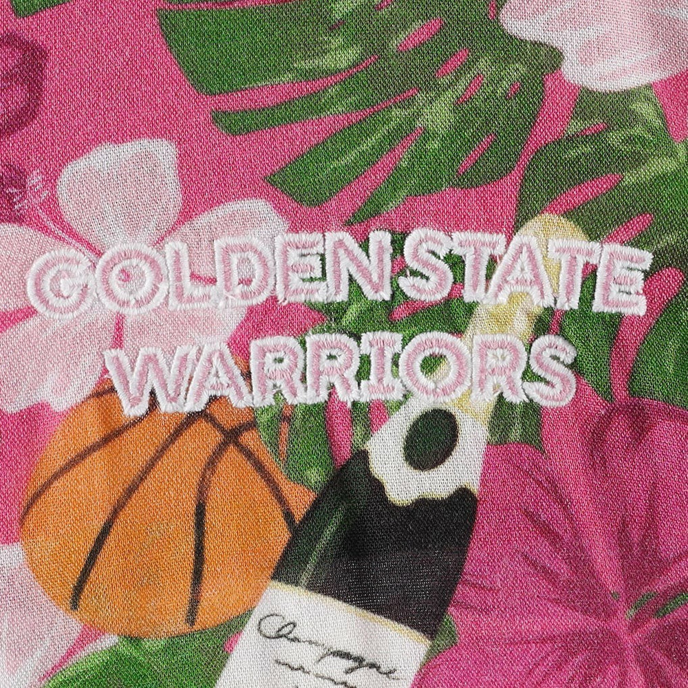 Golden State Warriors Lusso Women's Finley-Frankie Party Top & Shorts Set Pink