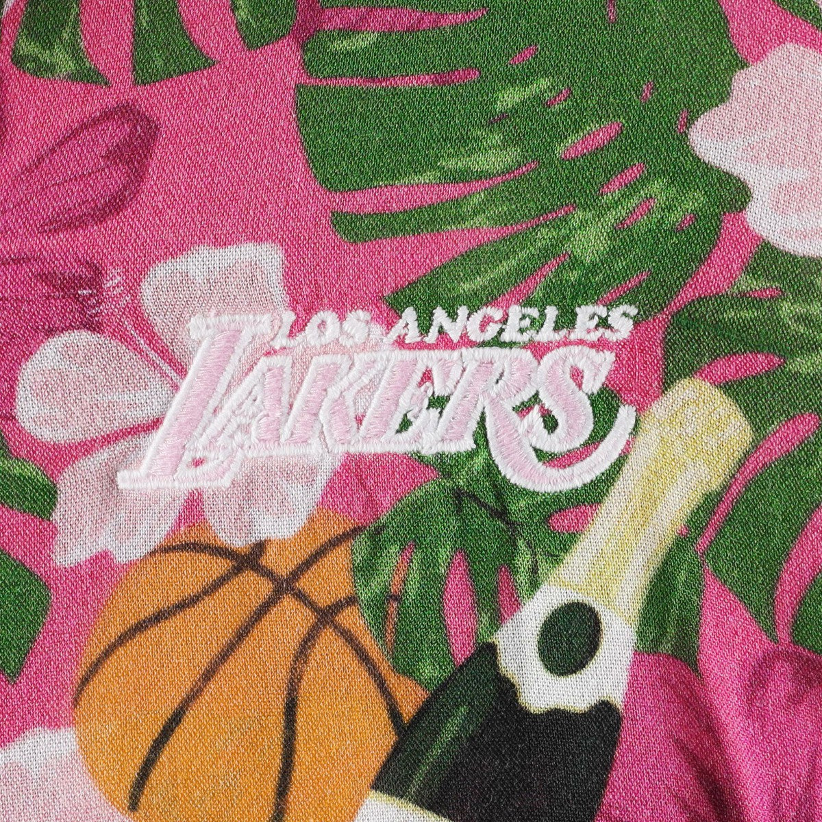 Los Angeles Lakers Lusso Women's Finley-Frankie Party Top & Shorts Set Pink