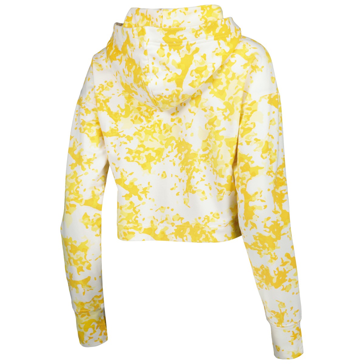 Los Angeles Lakers Lusso Women's Maia Tri-Blend Cropped Quarter-Zip Top Gold/White