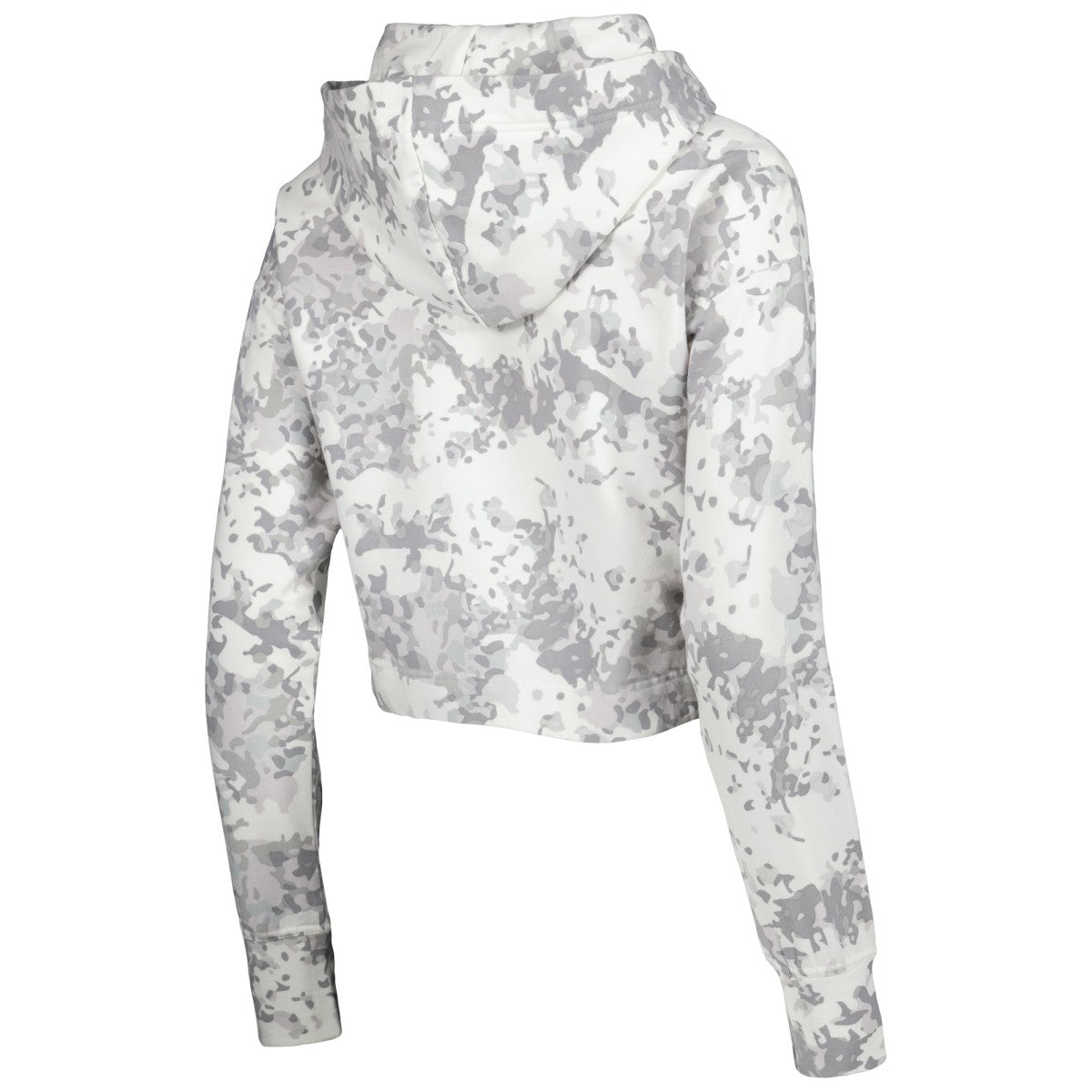 Phoenix Suns Lusso Women's Maia Tri-Blend Cropped Quarter-Zip Top Gray/White