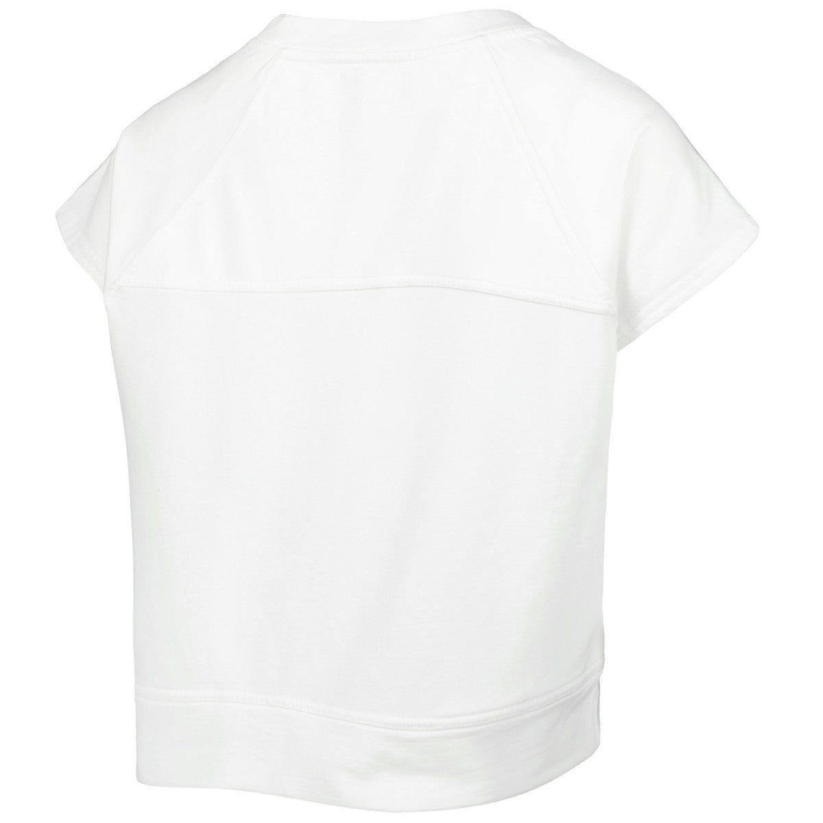 Phoenix Suns Lusso Women's Margot Cropped Tri-Blend Cap Sleeve Sweatshirt White