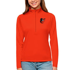 Baltimore Orioles Antigua Women's Tribute Quarter-Zip Pullover Top Near Me