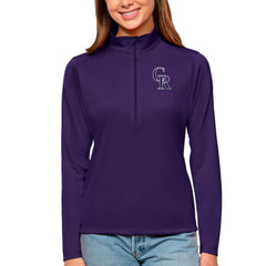 Colorado Rockies Antigua Women's Tribute Quarter-Zip Pullover Top Near Me