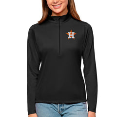 Houston Astros Antigua Women's Tribute Quarter-Zip Pullover Top Outlet