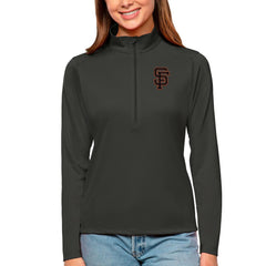 San Francisco Giants Antigua Women's Tribute Quarter-Zip Pullover Top for sale